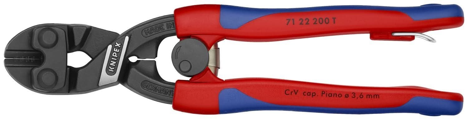 Knipex 71 22 200 CoBolt High Leverage 20&deg; Angled Compact Bolt Cutters