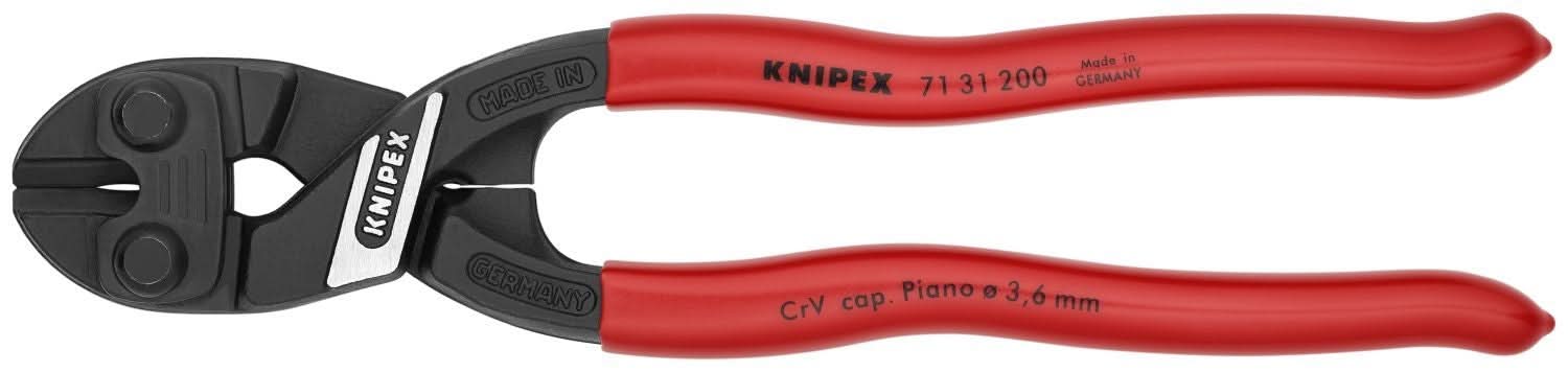 Knipex 71 31 200 CoBolt High Leverage Compact Bolt Cutters-Notched Blade