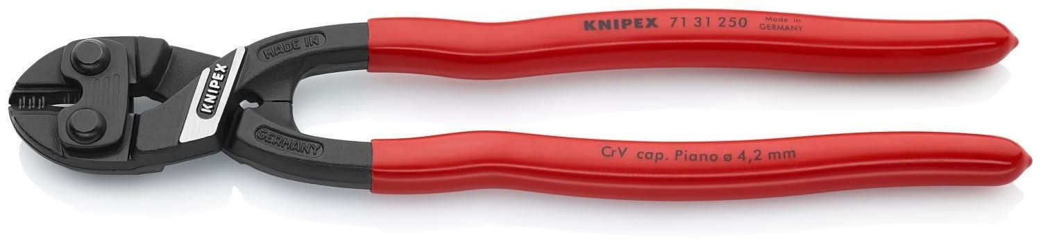 Knipex 71 31 250 CoBolt High Leverage XL Compact Bolt Cutters-Notched Blade