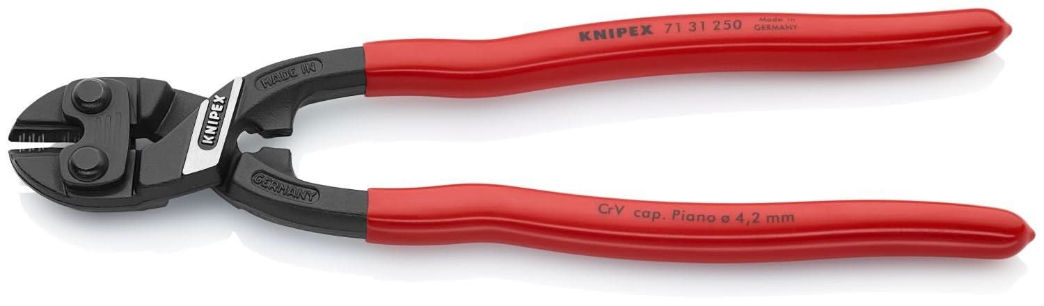 Knipex 71 31 250 CoBolt High Leverage XL Compact Bolt Cutters-Notched Blade