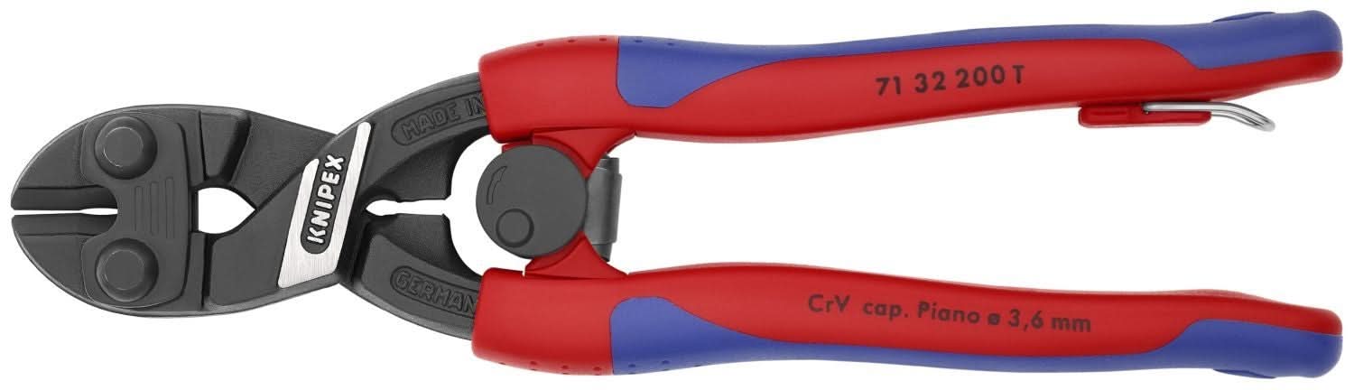 Knipex 71 32 200 CoBolt High Leverage Compact Bolt Cutters-Notched Blade
