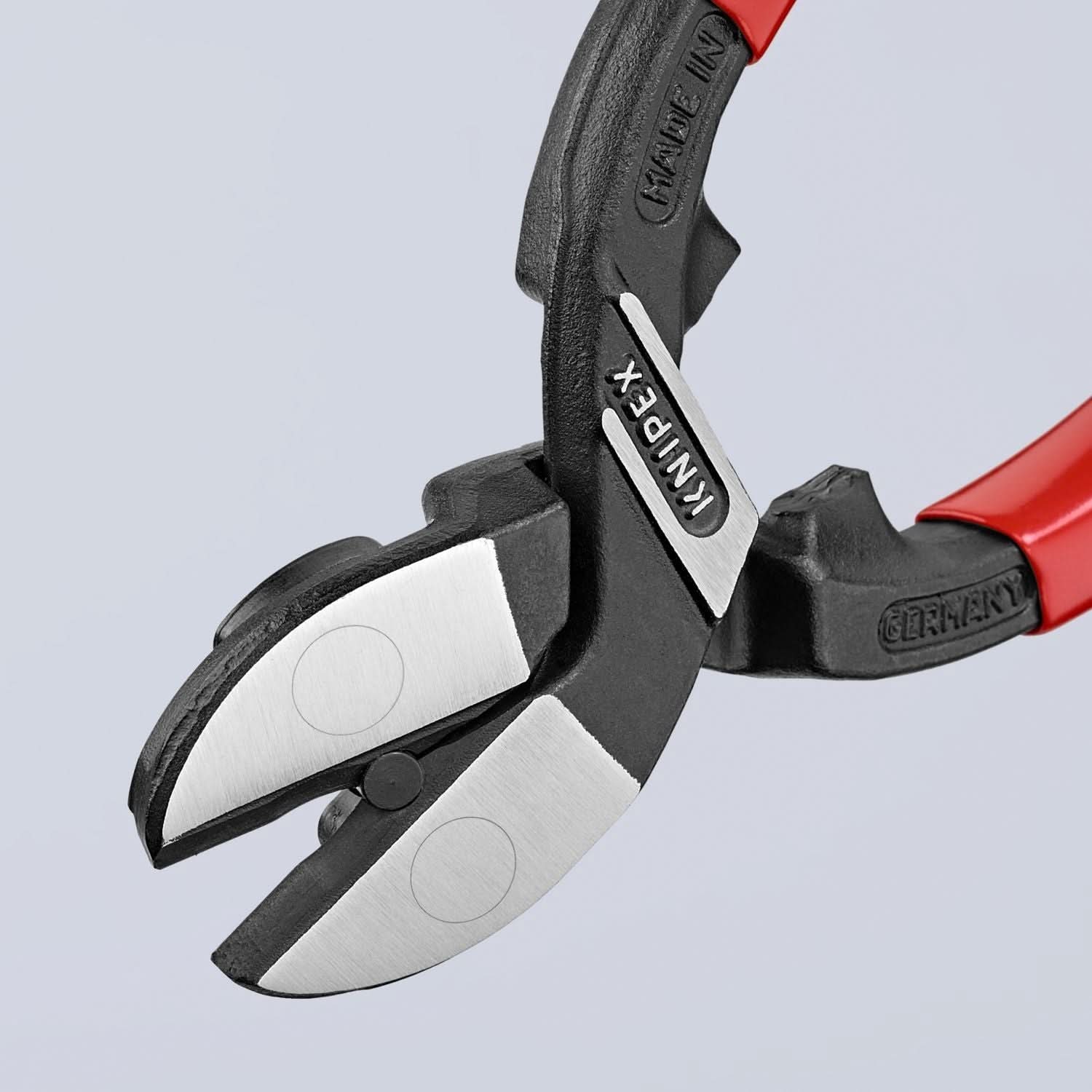 Knipex 71 41 200 CoBolt High Leverage 20&deg; Angled Compact Bolt Cutters-Notched Blade