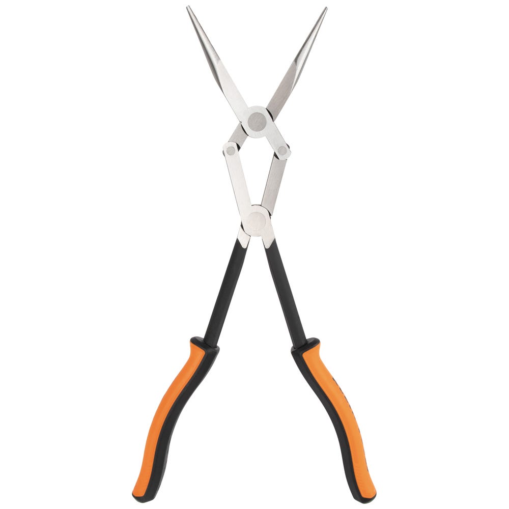 Klein Tools 71400 Pliers, Long Reach Needle Nose Pliers, Straight Nose, 13 in.