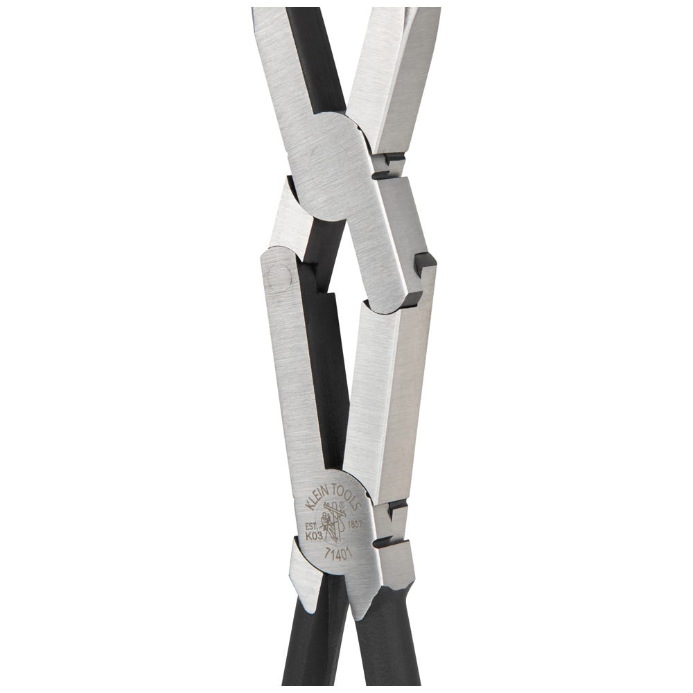 Klein Tools 71401 Pliers, Long Reach Needle Nose Pliers, Bent Nose, 13 in.