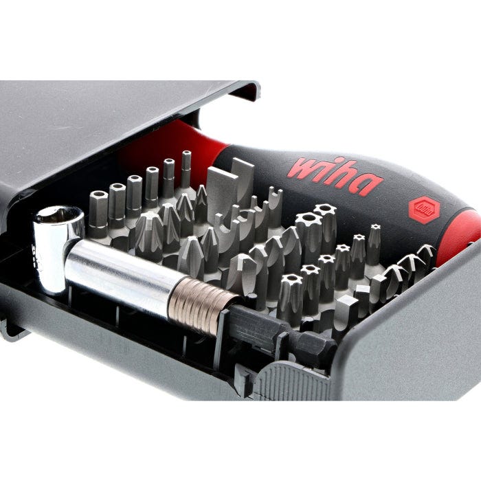 Wiha 71991 39-Piece Bits Collector Security Bits And Magnetic Bit Holder Set