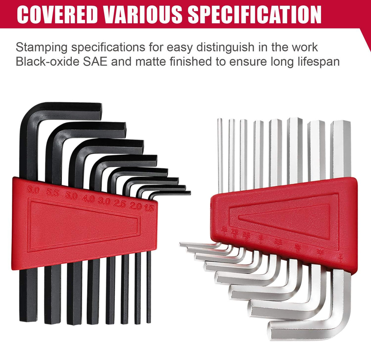 Eastvolt EVHT12801 128-piece home repair tool set metric and SAE hex keys
