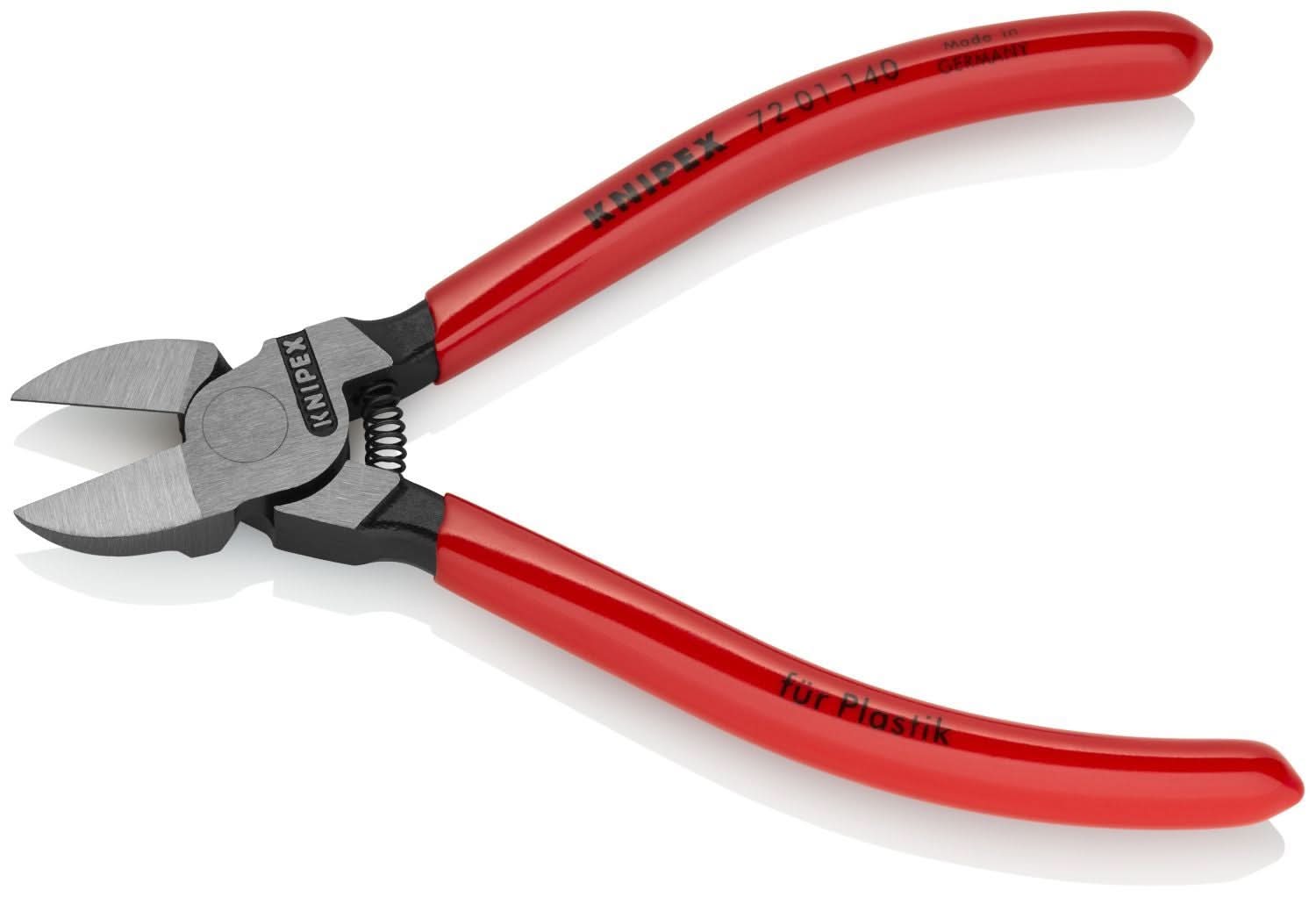 Knipex 72 01 140 Diagonal Pliers for Flush Cutting Plastics