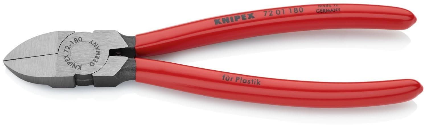 Knipex 72 01 180 Diagonal Pliers for Flush Cutting Plastics