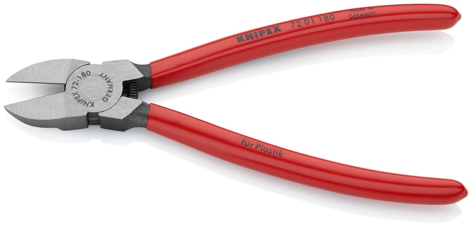 Knipex 72 01 180 Diagonal Pliers for Flush Cutting Plastics