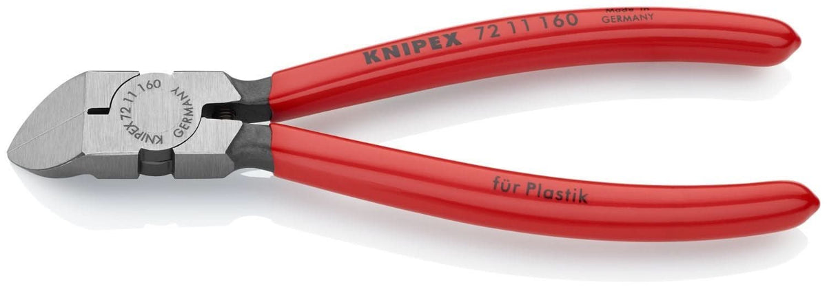 Knipex 72 11 160 Diagonal Pliers for Flush Cutting Plastics 45&deg; Angled