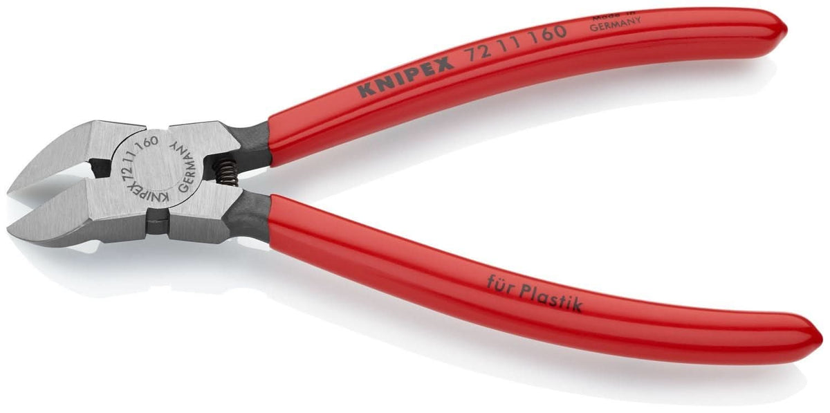 Knipex 72 11 160 Diagonal Pliers for Flush Cutting Plastics 45&deg; Angled