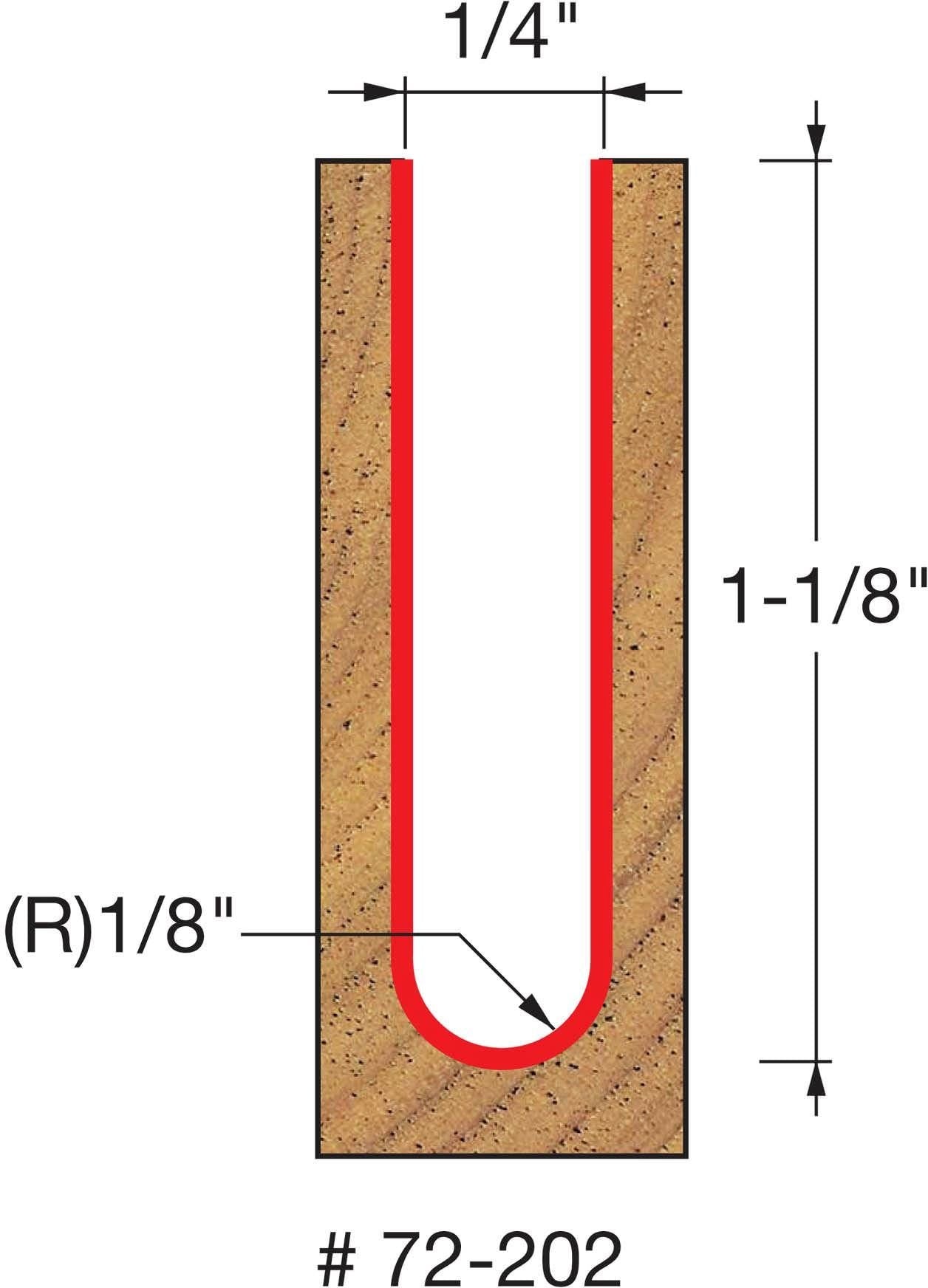 Freud 72-202 Up Cut Spiral Ball Nose