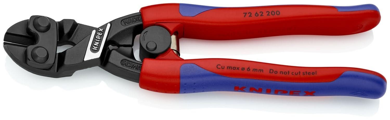 Knipex 72 62 200 High Leverage Flush Cutter for Plastic and Soft Metal