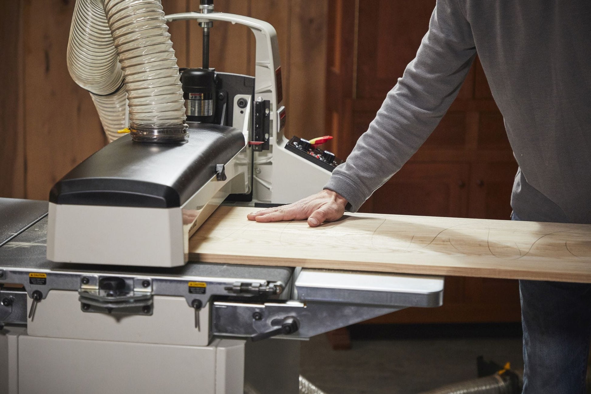 Jet 723544OSCK JWDS-2244OSC Oscillating Drum Sander with Closed Stand