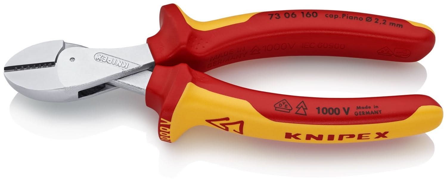 Knipex 73 06 160 X-Cut Compact Diagonal Cutters-1000V Insulated