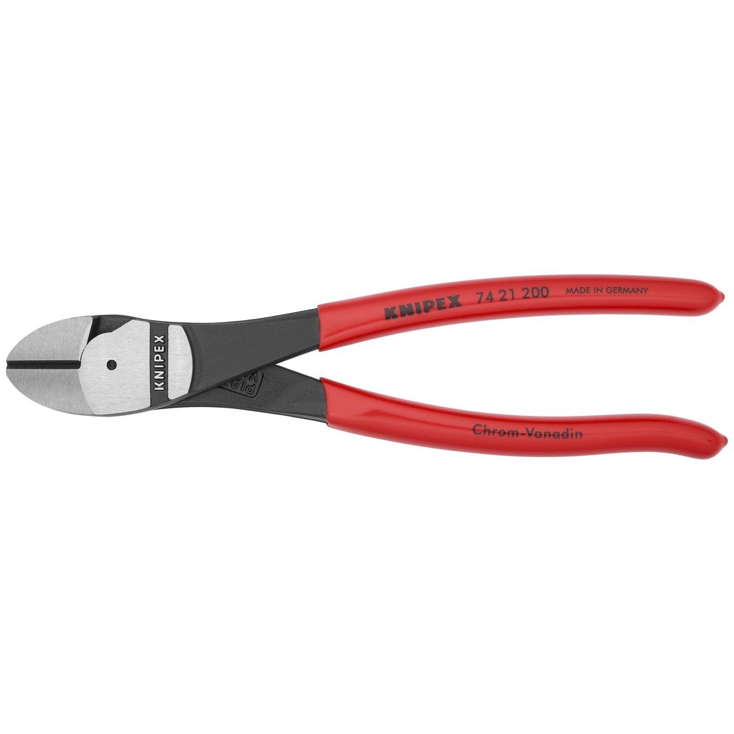 Knipex 74 21 200 High Leverage 12&deg; Angled Diagonal Cutters