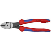 Knipex 74 22 200 T BKA High Leverage 12&deg; Angled Diagonal Cutters-Tethered Attachment