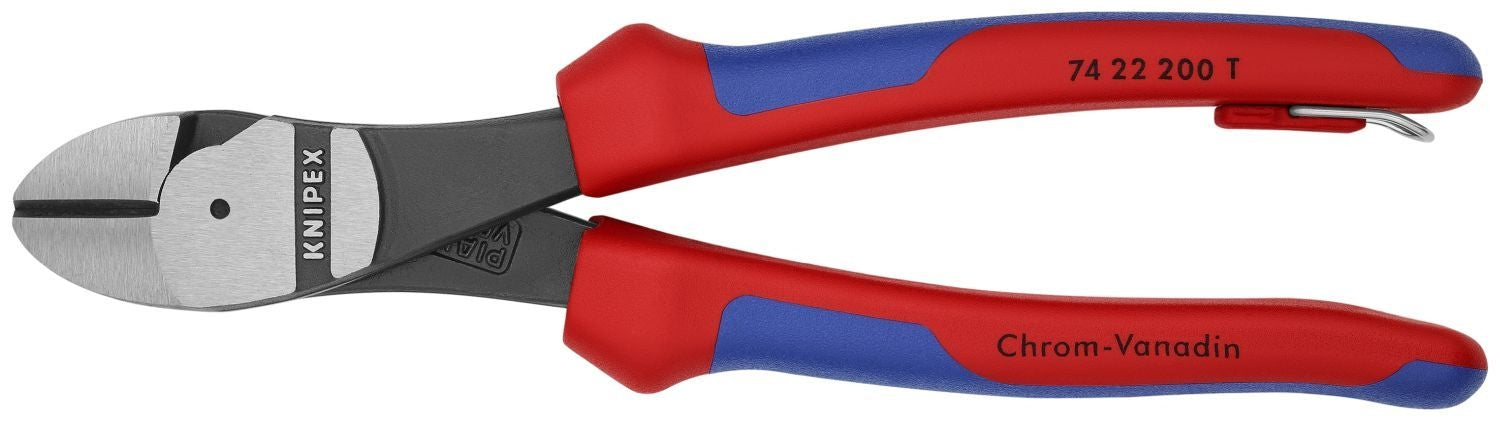 Knipex 74 22 200 High Leverage 12° Angled Diagonal Cutters