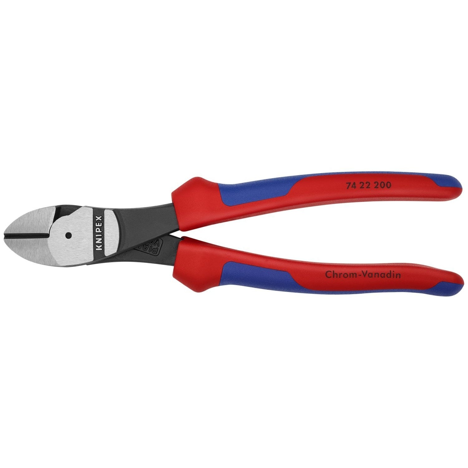 Knipex 74 22 200 High Leverage 12&deg; Angled Diagonal Cutters
