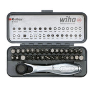 Wiha 74984 32-Piece GoBox Standard Bit Set w/ Mini Ratchet