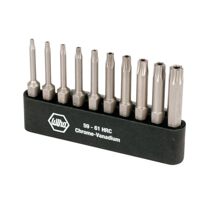 Wiha 74987 10-Piece Security Torx Power Bit Belt Pack Set