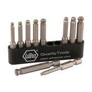 Wiha 74999 10-Piece MagicRing Ball Power Bit Belt Pack Set