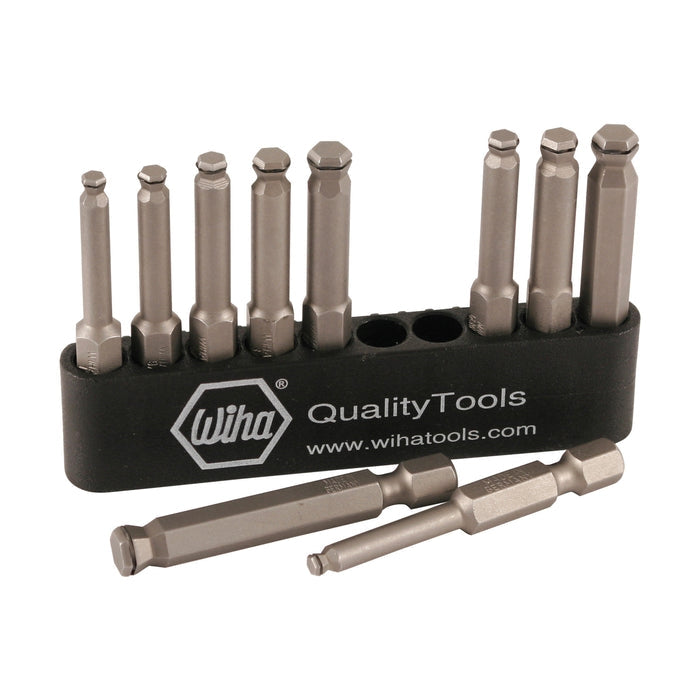 Wiha 74999 10-Piece MagicRing Ball Power Bit Belt Pack Set