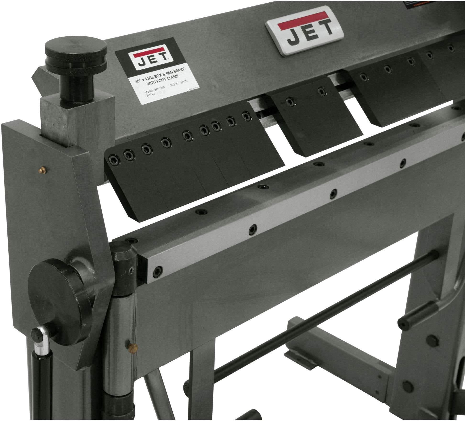 Jet Tools 752125 BPF-1240, 40" x 12 Gauge Box & Pan Brake With Foot Clamp