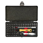 Wiha 75965 Master Tech 65 Piece Set - ESD Handle, Mini Ratchet and MicroBits In Metal Storage Box