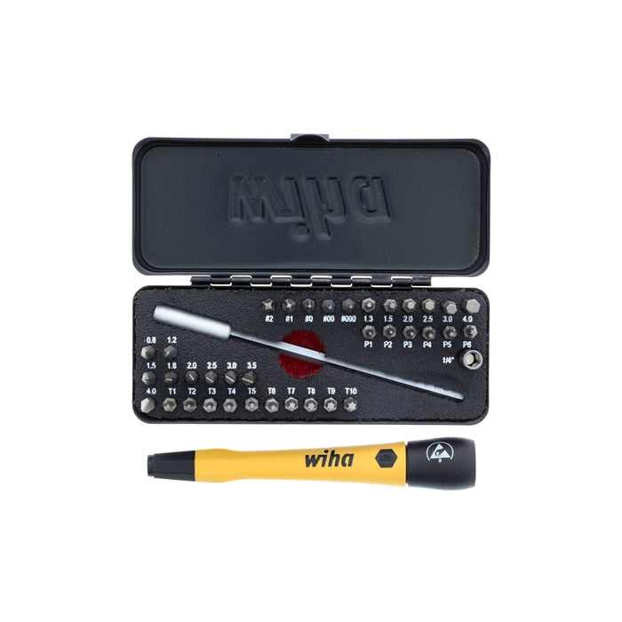 Wiha 75980 39-Piece Gobox ESD Safe Micro Bits Set