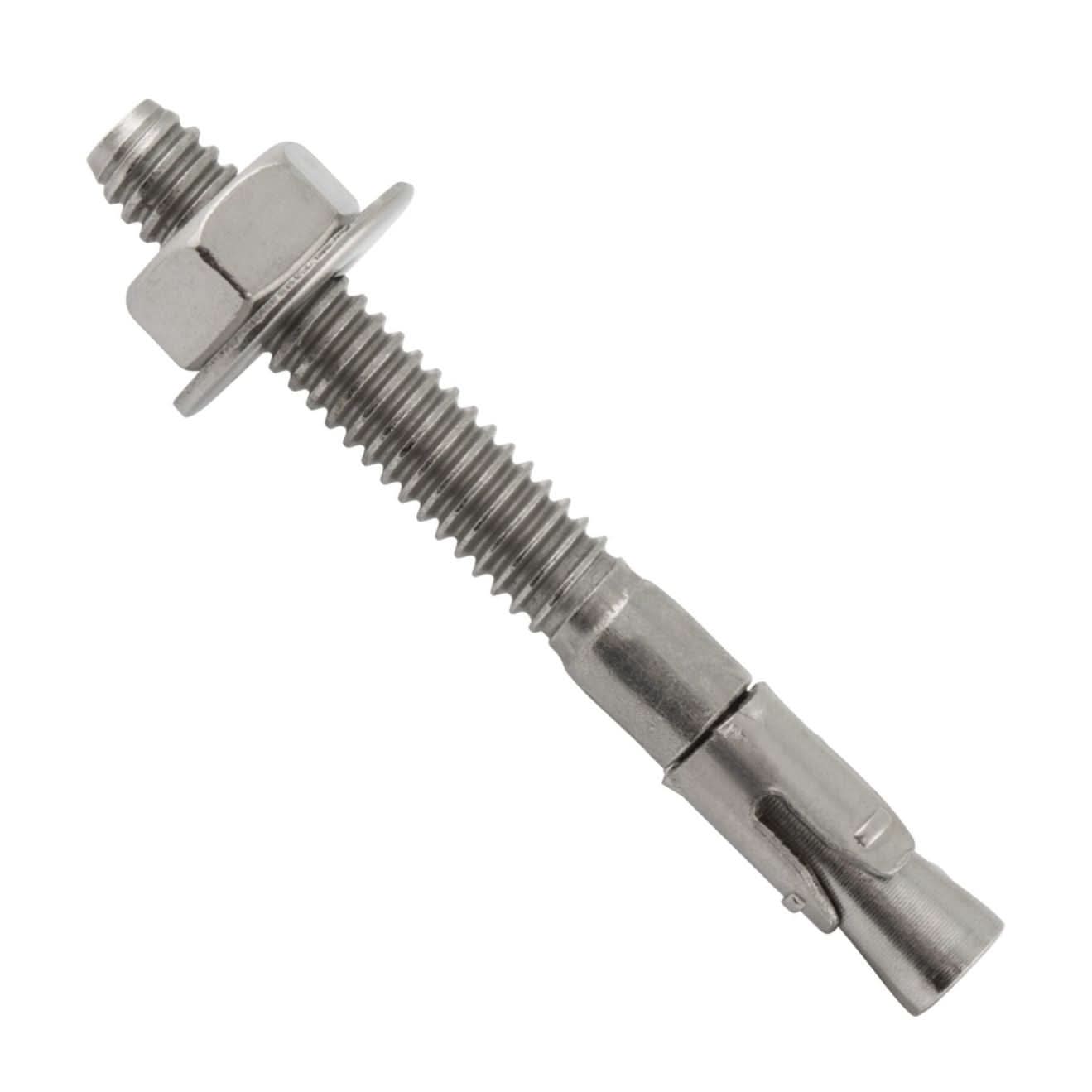 DeWalt 7602SD6 1/4" X 2-1/4" Power-Stud+ SD6 Stainless Steel Wedge Expansion Anchors (100-Pack)