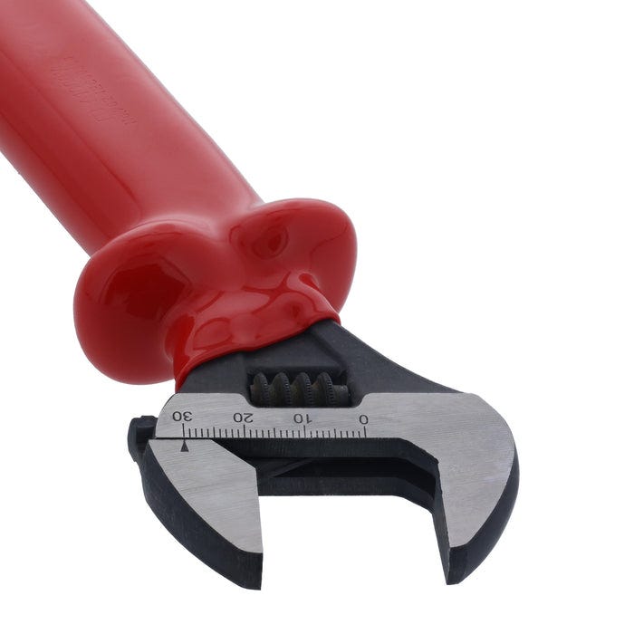 Wiha 76208 Insulated Adjustable Wrench, 8 in.