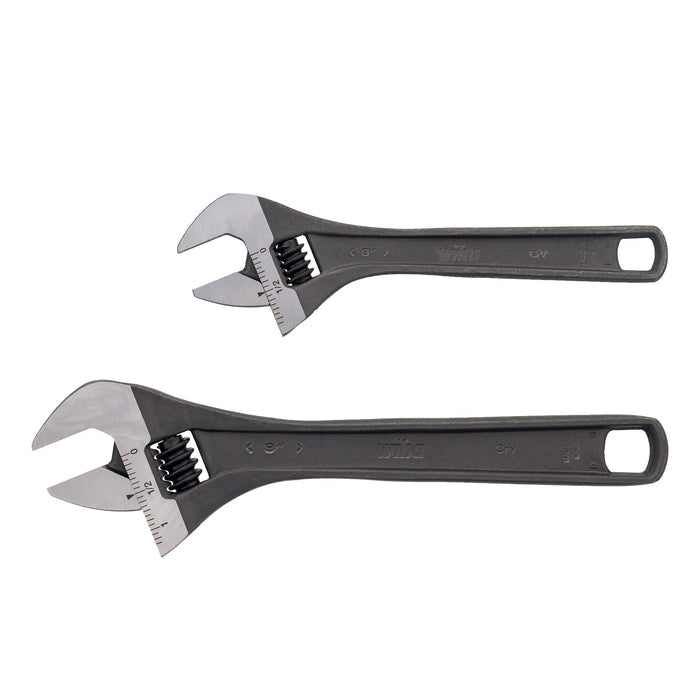 Wiha 76281 2-Piece Adjustable Wrench Set