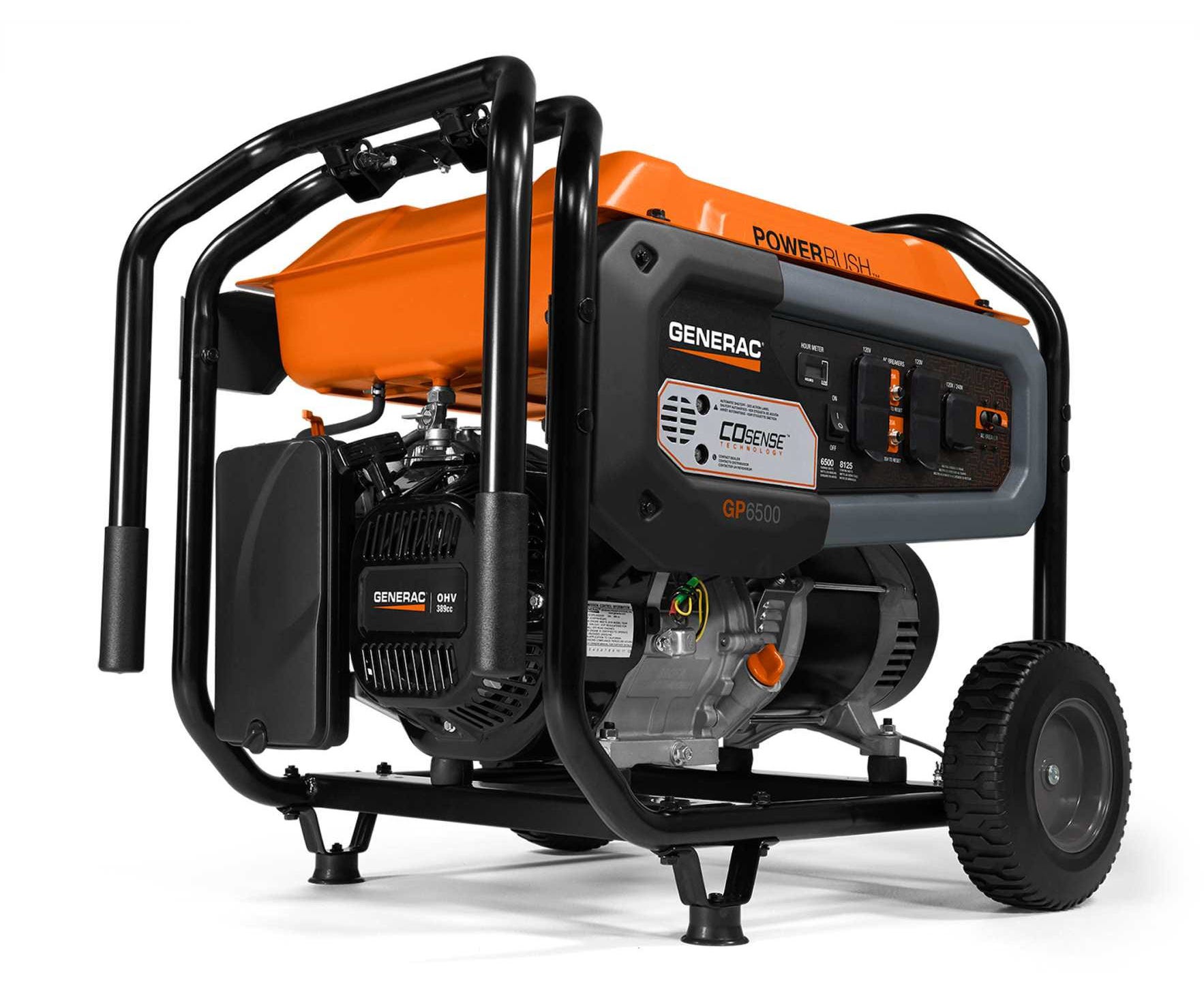 Generac 7680 GP6500 COsense 6500-Watt Portable Generator