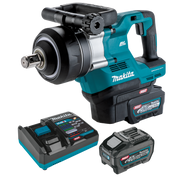 Makita 40V max XGT Brushless 4-Speed High-Torque 1-in. Sq. Drive D-Handle Short Anvil Impact Wrench w/ Friction Ring (GWT09T) - kit contents 1
