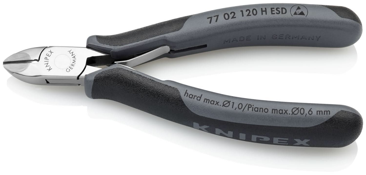 Knipex 77 02 120 H Electronics Diagonal Cutters-Carbide Metal Cutting Edges
