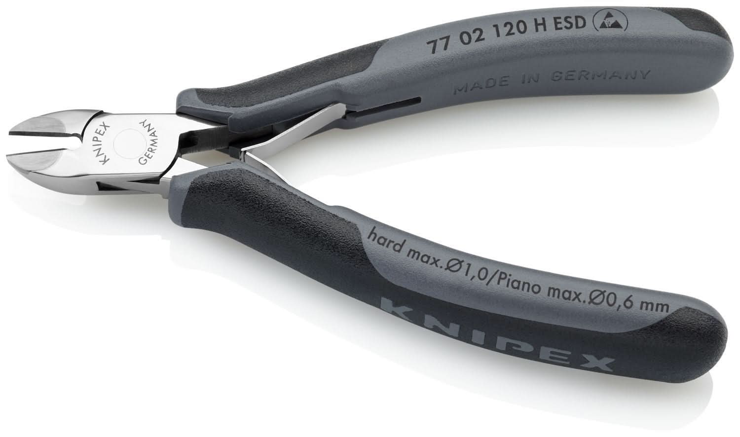 Knipex 77 02 120 H Electronics Diagonal Cutters-Carbide Metal Cutting Edges