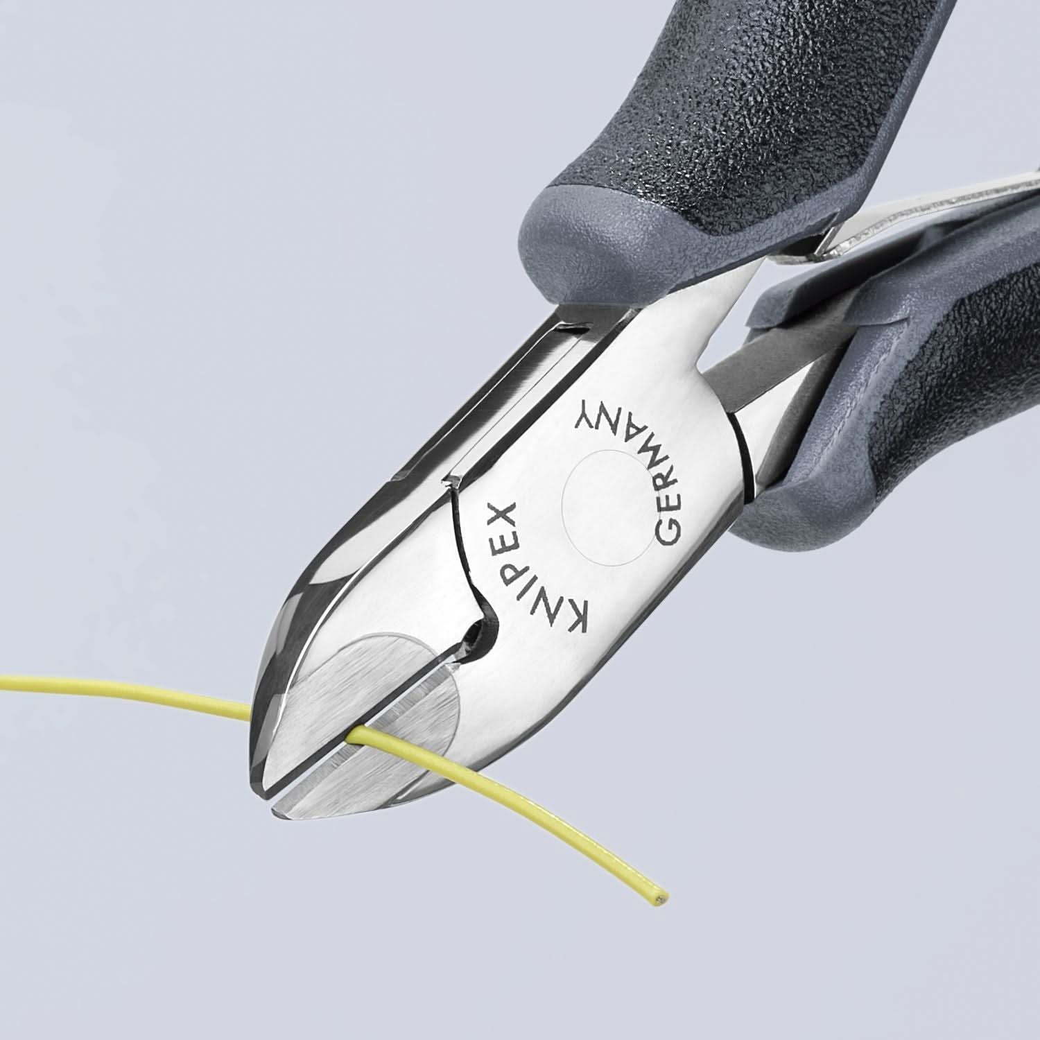 Knipex 77 02 120 H ESD Electronics Diagonal Cutters-Carbide Metal Cutting Edges-ESD Handles
