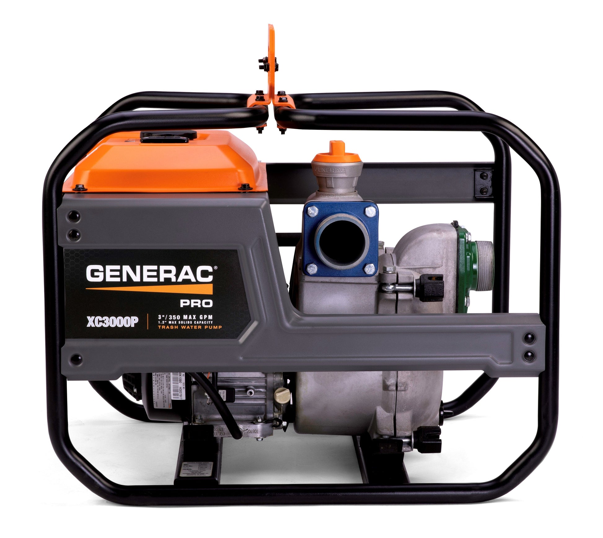 Generac Pro 7725 XC3000P 265cc 350 GPM 3-in. Trash Water Pump