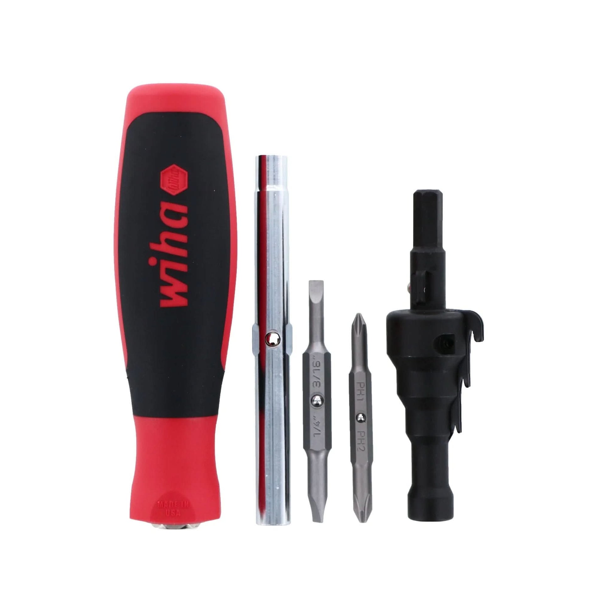 Wiha 77892 SoftFinish Conduit Reamer & 6inOne Multi-Driver