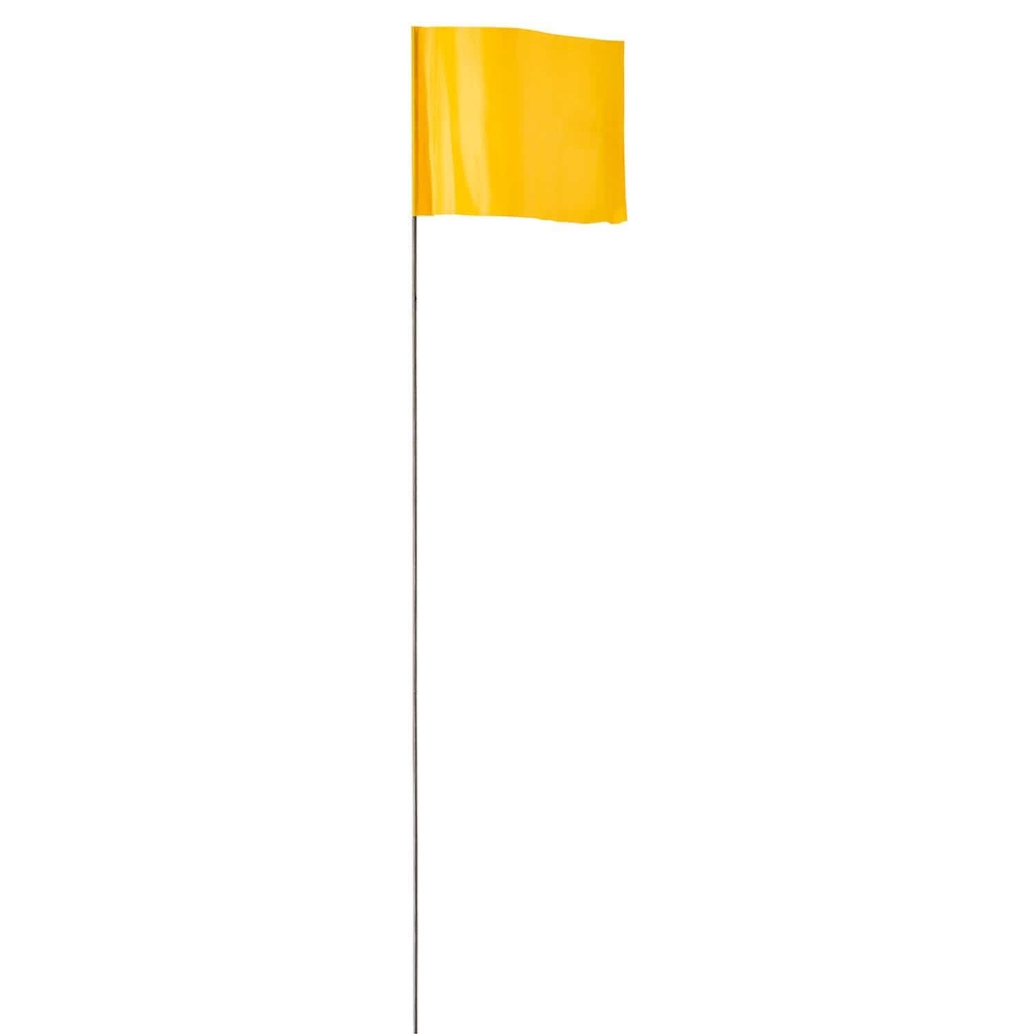 Empire 78-004 2.5-Inch x 3.5-Inch Yellow Flag Stakes