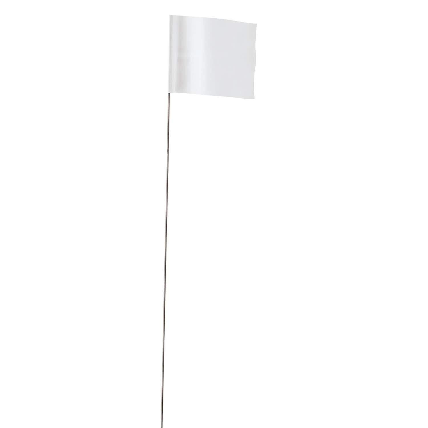 Empire 78-006 2.5-Inch x 3.5-Inch White Flag Stakes