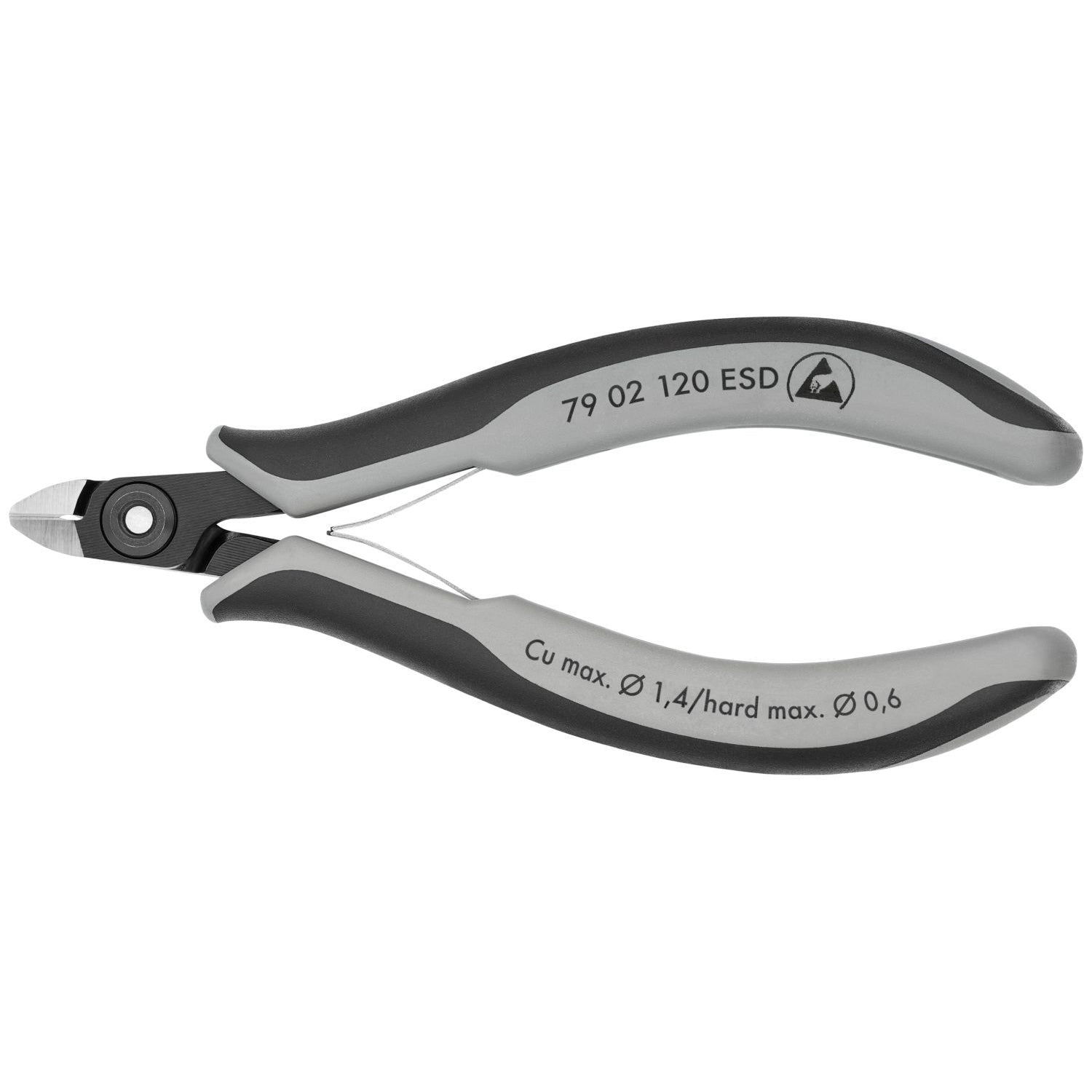 Knipex 79 02 120 ESD Electronics Diagonal Cutters-ESD Handles