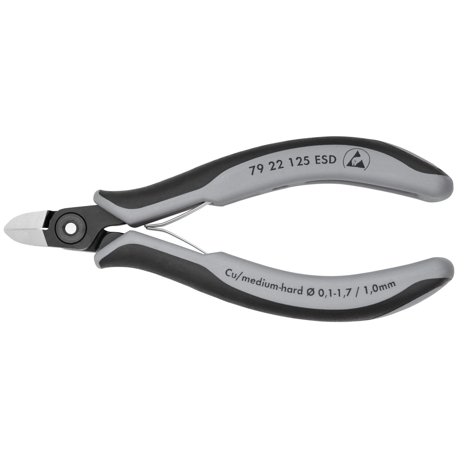 Knipex 79 22 125 ESD Electronics Diagonal Cutters-ESD Handles