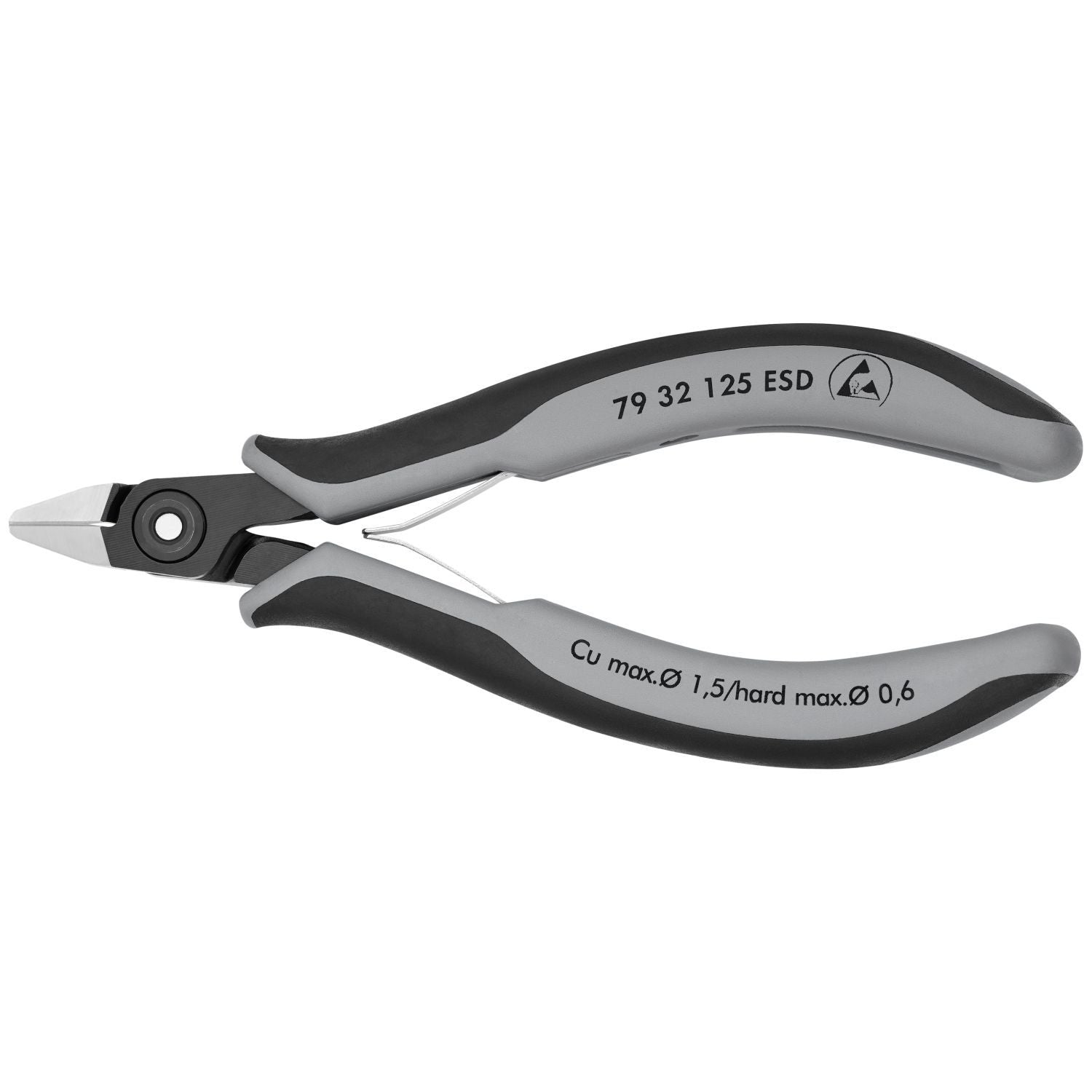 Knipex 79 32 125 ESD Electronics Diagonal Cutters-ESD Handles
