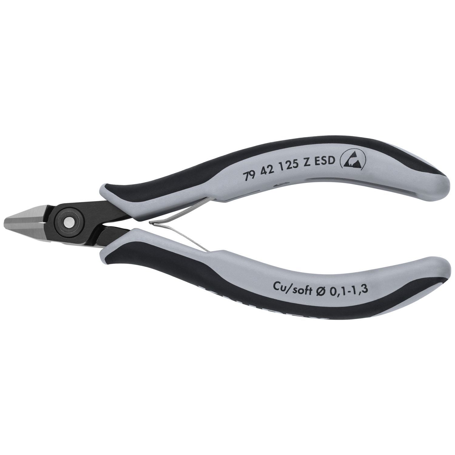 Knipex 79 42 125 Z ESD Electronics Diagonal Cutters-ESD Handles