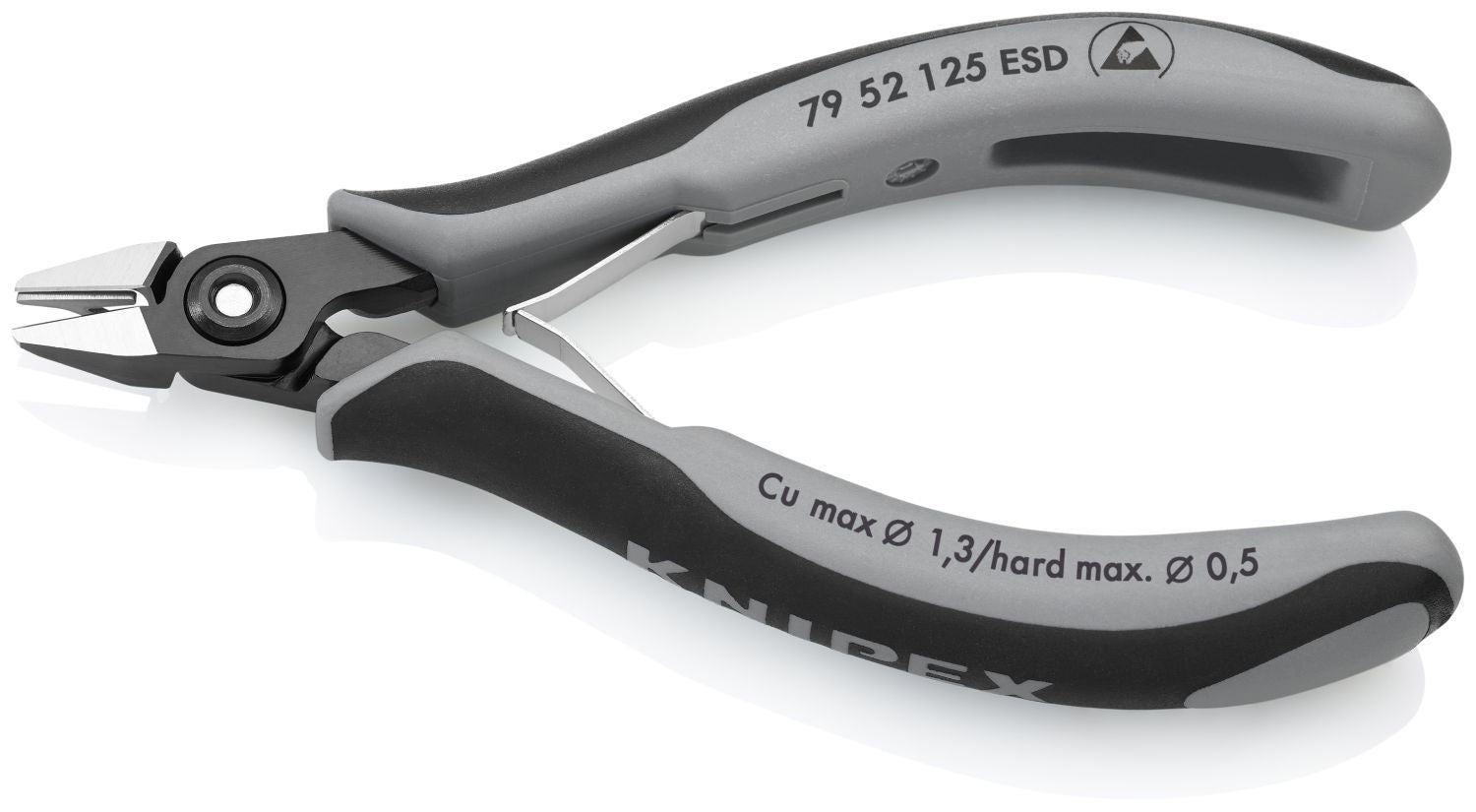 Knipex 79 52 125 ESD Electronics Diagonal Cutters-ESD Handles