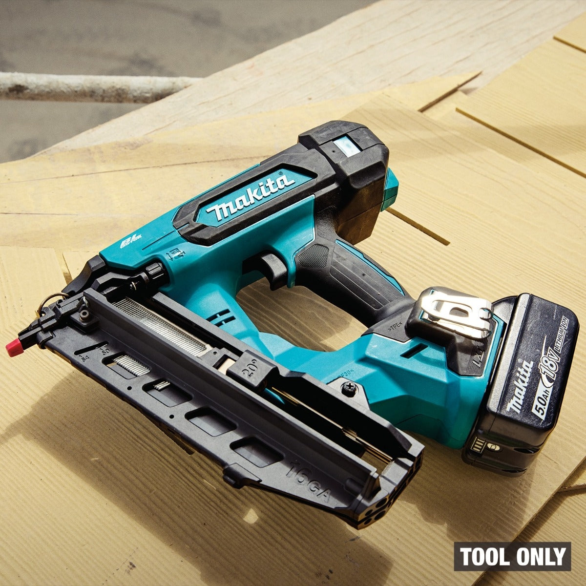 Makita XNB06Z 18V LXT Brushless Cordless 2-1/2-in. Angled 16-Gauge Finish Nailer, Tool Only