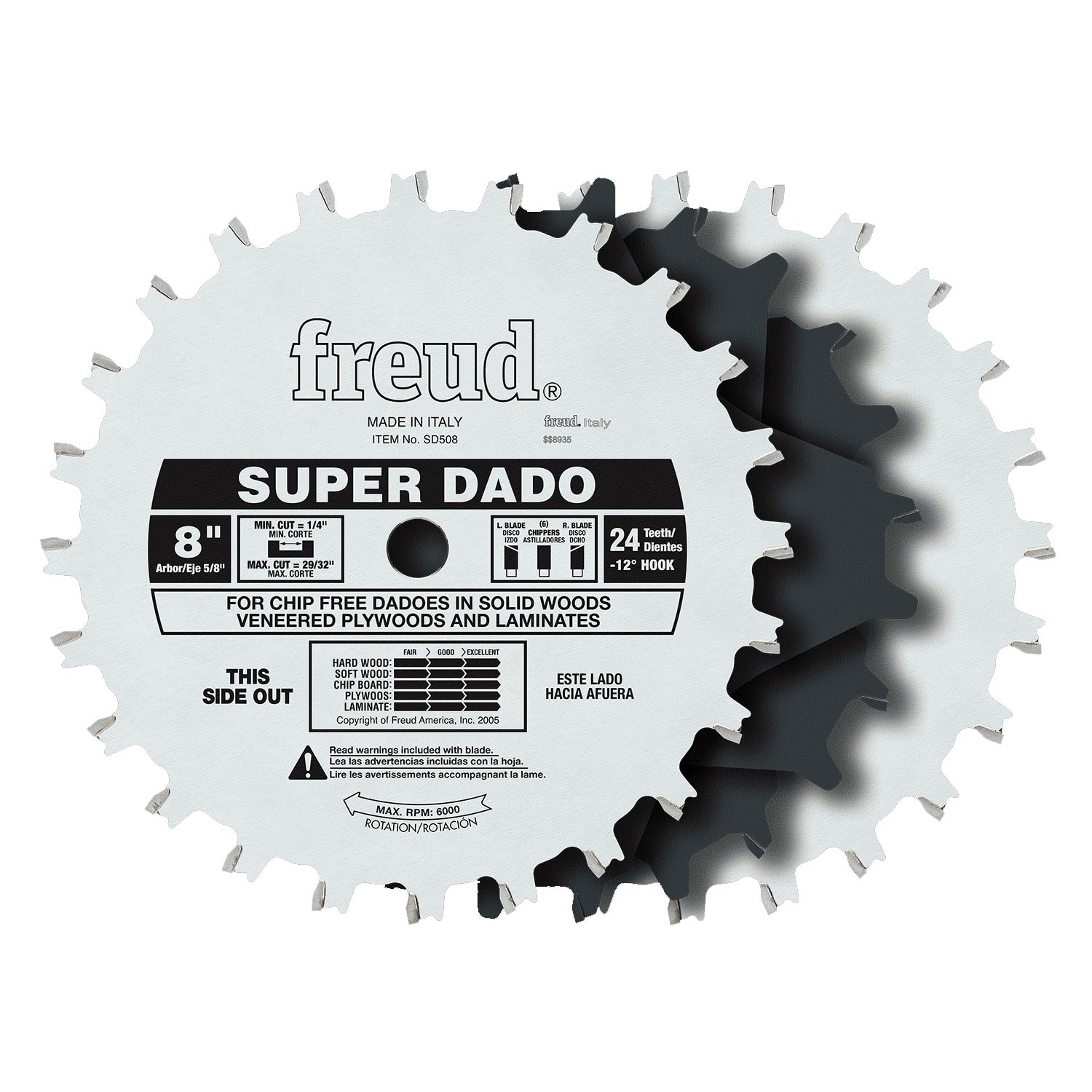 Freud SD508 8-Inch Super Dado Sets