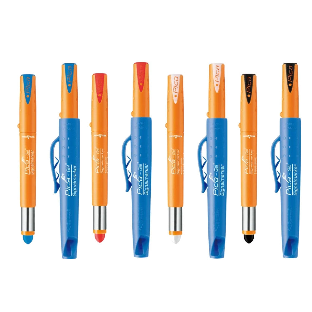 Pica-Gel Signalmarker 4-Piece Set (White, Black, Red, Blue)
